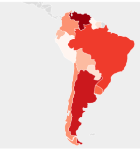 INFLACION EN SUR AMERICA